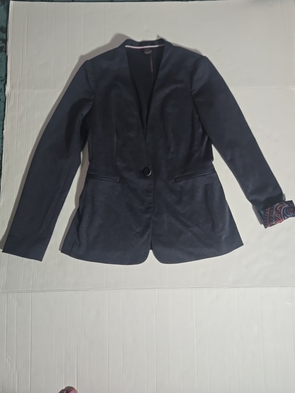 Tommy Hilfiger Navy Single-Button Tailored Blazer